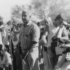 Yami Lester speaks at Uluru Handback Ceremony