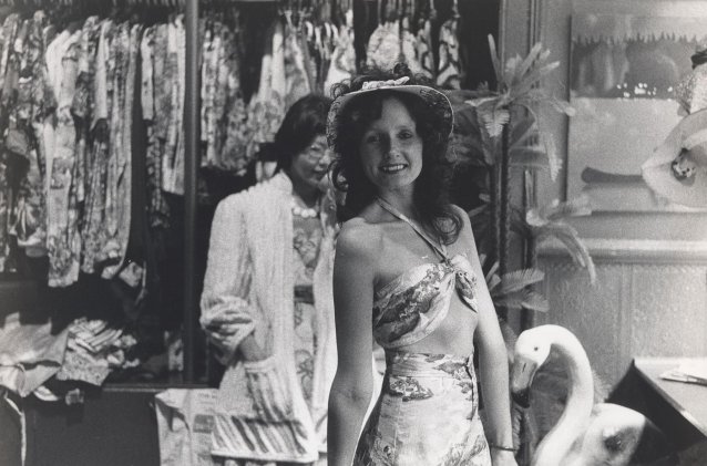 Linda Jackson, with Jenny Kee, Flamingo Park, Sydney, ‘73, 1973