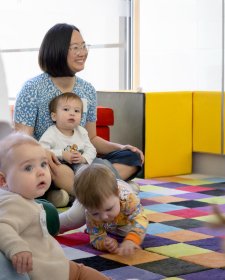 Children participating in Little Faces