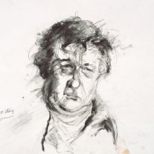 Study for portrait of Bob Ellis