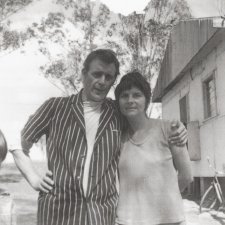 Pat and Richard Larter, Luddenham, 1970s