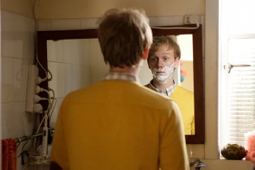 Josh Thomas, on-set still from Please Like Me series 1 by Giovanni Lovisetto