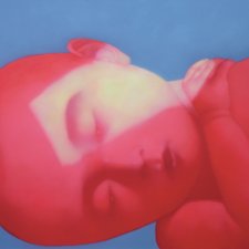 Red child, 2005 by Zhang Xiaogang