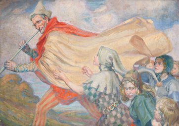 The pied piper, c. 1911 by Hilda Rix Nicholas