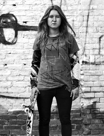 Caroline Dynybil, Skatehalle, Berlin, Germany, 2010 by Nikki Toole