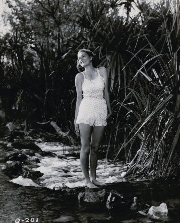 Daphne Campbell on location, Roper River, NT