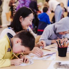 Children drawing