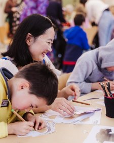 Children drawing