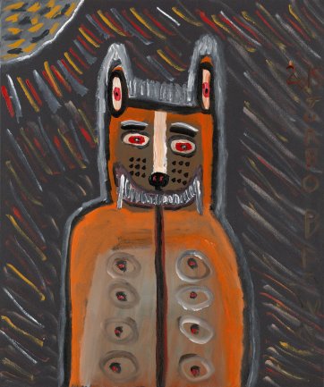 Self portrait, 'I am the Dingo Spirit', 2015 Trevor Turbo Brown