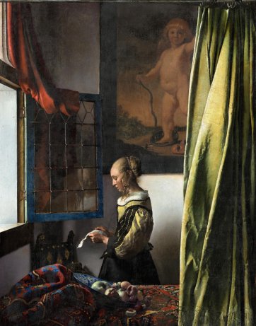 Girl Reading a Letter at an Open Window, 1657–58 Johannes Vermeer