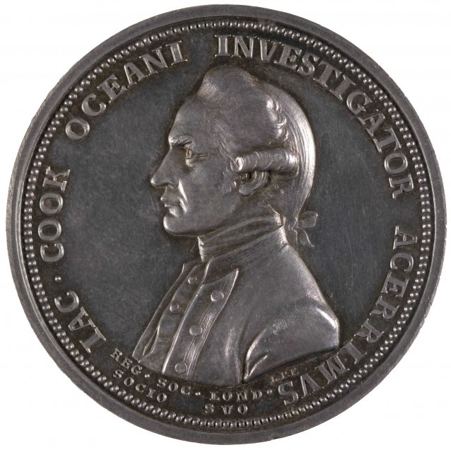 The Royal Society medal in commemoration of Captain James Cook