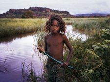 Frog Hunter, Damien Wurrkidj, 2011 by Matthew Abbott