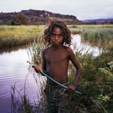 Frog Hunter, Damien Wurrkidj, 2011 by Matthew Abbott