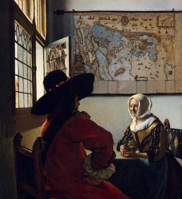 Officer and Laughing Girl, 1657–58 Johannes Vermeer