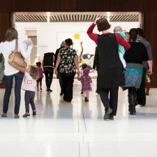 Visitors in Gallery One