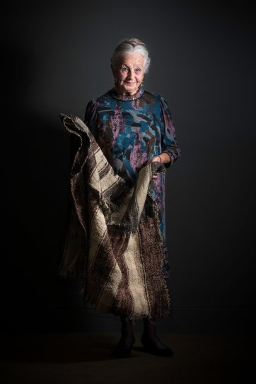 Olga and her blanket, 2015 by Katherine Griffiths