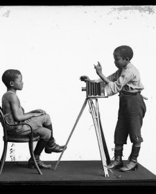 Albert Jonas and John Xiniwe of The African Choir, 1891 London Stereoscopic Co.