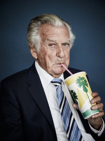 The Honourable Bob Hawke savouring a strawberry milkshake, 2017 by Harold David