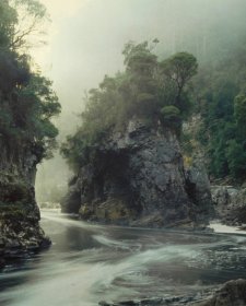 Rock Island Bend. Franklin River, South West Tasmania, 1979 by Peter Dombrovskis