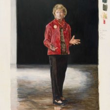 Study for painting commission portrait of Fiona Stanley