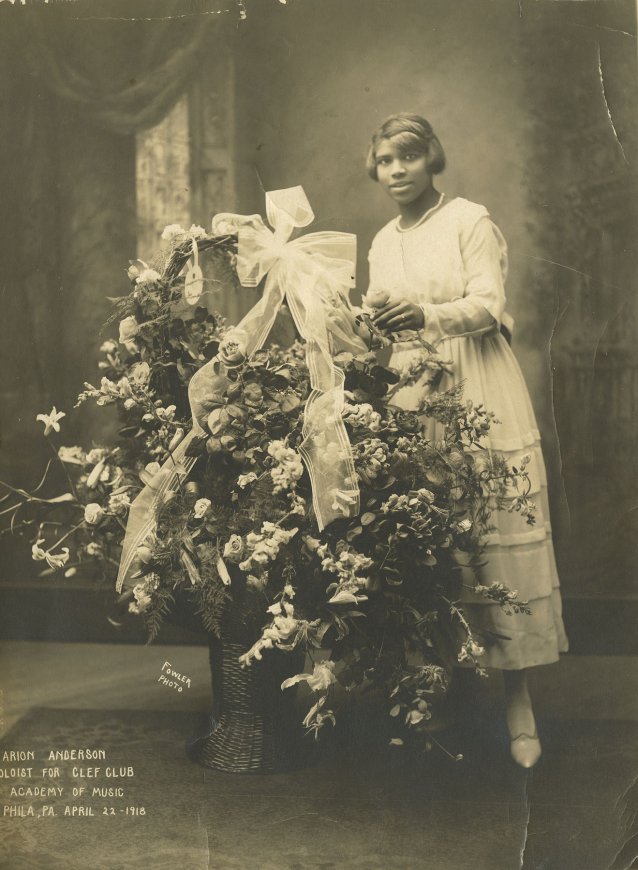 Marian Anderson, Clef Club, Academy of Music, 1918