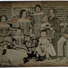 Maria Dowling and her children Leura, Bessie, Selina, Jane, Jack, Ben and Joe Dowling  [Selina Dowling, Jane Dowling, Maria Jane Dowling (née Ware), John Ware Dowling, Joseph Dowling, Benjamin Dowling, Elizabeth (Bessie) Dowling, Leura Dowling]