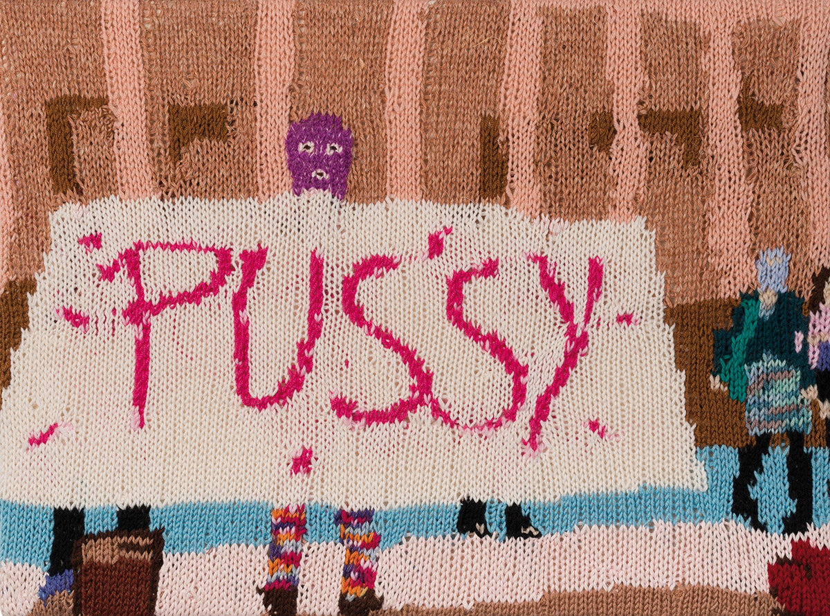 Feminist Fan#1 (PUSSY: Casey at the Melbourne Pussy Riot Protest, 2012) 2015 by Kate Just