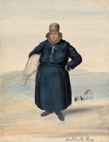 Bathing woman, Bridlington, c.1825