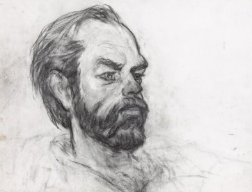 Profile of Hugo Weaving, 2011 by Nicholas Harding