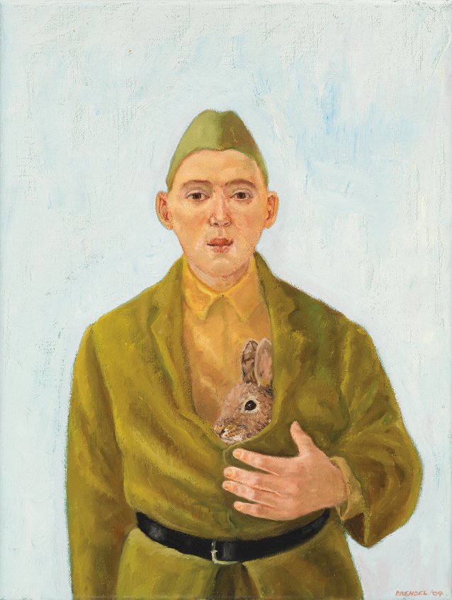 Cadet with rabbit, 2009 by Graeme Drendel