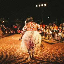 Wandangula Dancers & the Song People Perform Ngabaya (Spirit People) at the 2014 Malandarri Festival, Yanyuwa Country 2014, n.d. Benjamin Warlngundu Ellis Bayliss