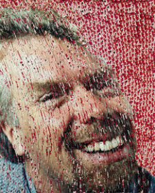 Sir Richard Branson, 1999 by David Mach (b. 1956)