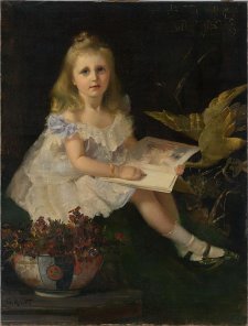 Louise, daughter of the Hon. L. L. Smith by Tom Roberts, 1888