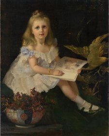 Louise, daughter of the Hon. L. L. Smith by Tom Roberts, 1888