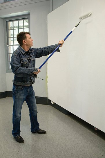 Matthys Gerber in his studio