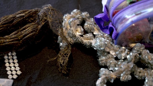 Details from the sewing workshops, National Portrait Gallery, Canberra