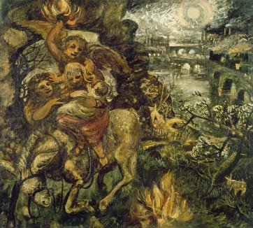 Flight into Egypt 1947, by John Perceval