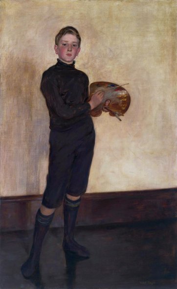 The boy with the palette, 1911 
Violet Teague