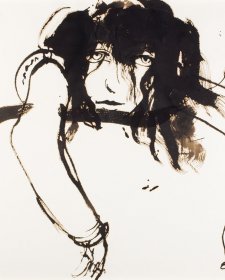 Wendy drunk 11pm, 1983 by Brett Whiteley