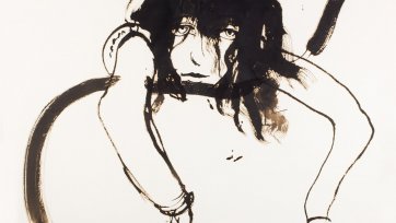 Wendy drunk 11pm, 1983 by Brett Whiteley