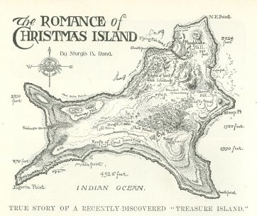 Map of Christmas Island