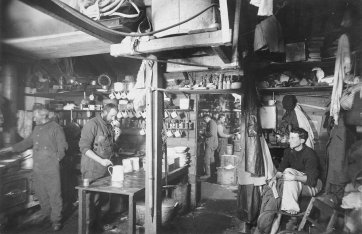 Australasian Antarctic Expedition Members: scenes inside living quarters, 1911-1914 Frank Hurley