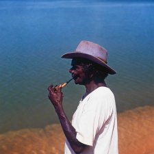 Ginger Riley at the Limmen River, Northern Territory