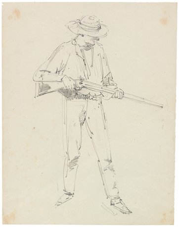 Studies for Bushrangers, Victoria, Australia, 1852 1886 by William Strutt