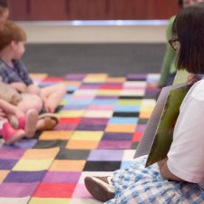 Children listening during Story Time