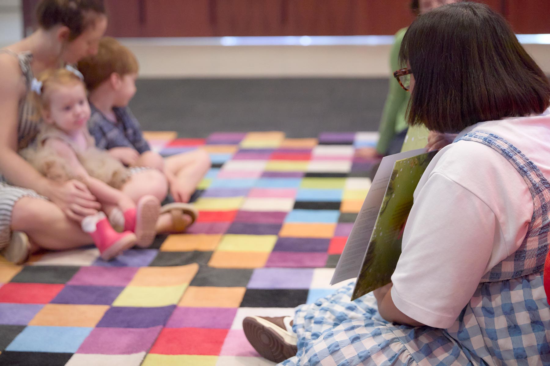 Children listening during Story Time