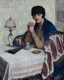 Girl with Cigarette, c. 1925 by Agnes Goodsir